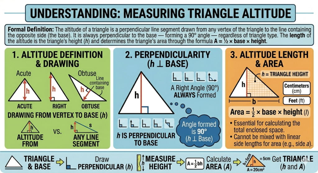 The altitude of a triangle