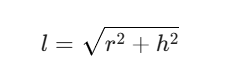 slant height formula