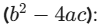 The Discriminant